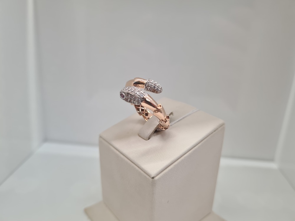 КОЛЬЦО С КАМНЯМИ (Au 585)