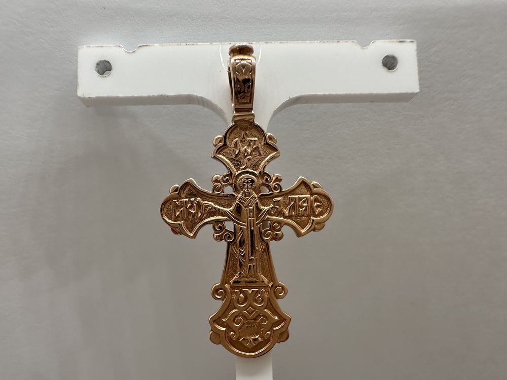 ПОДВЕСКА КРЕСТ без камня (Au 585)