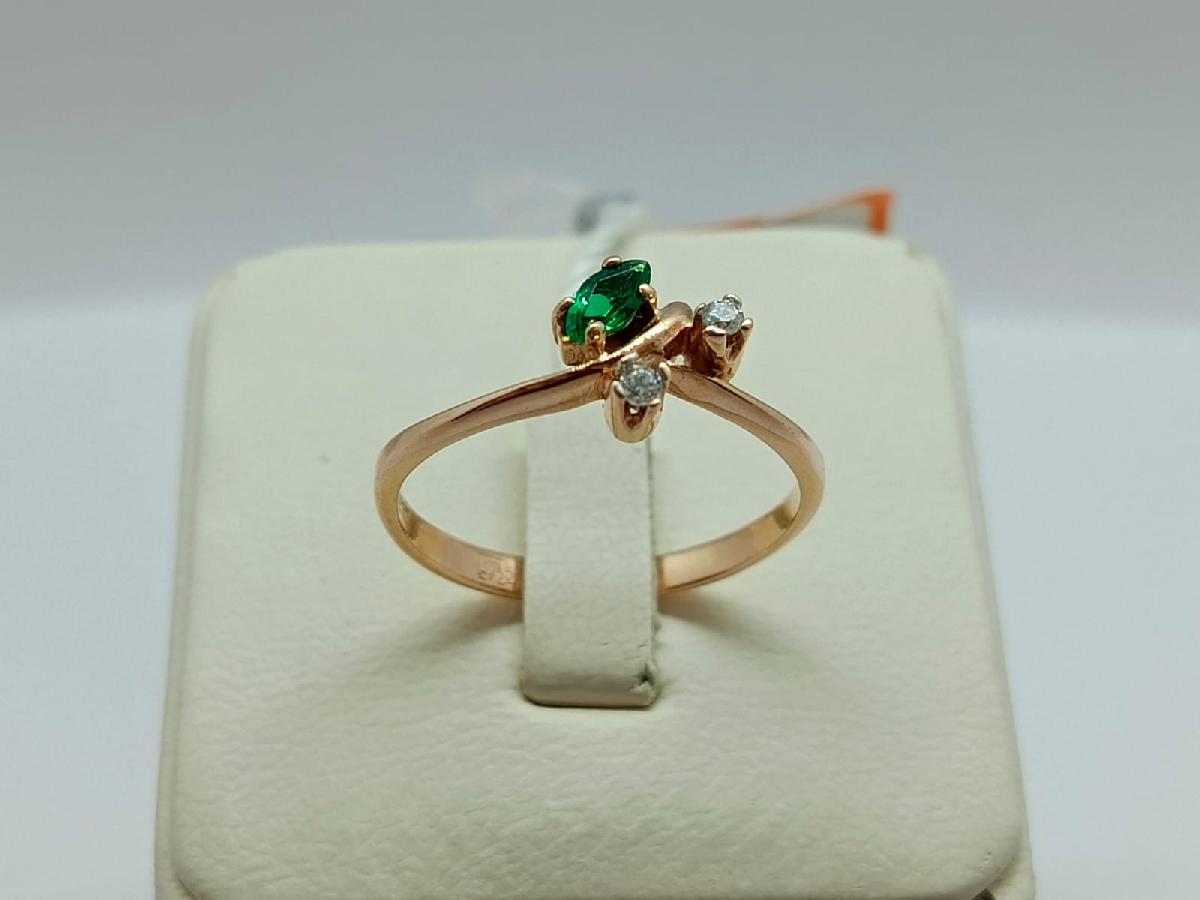 КОЛКМИ585 КОЛЬЦО С КАМНЯМИ (Au 585)