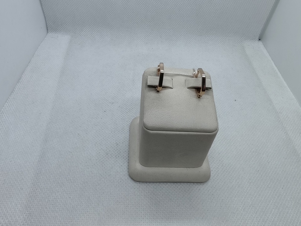 СБКМ585 СЕРЬГИ БЕЗ КАМНЯ (Au 585)