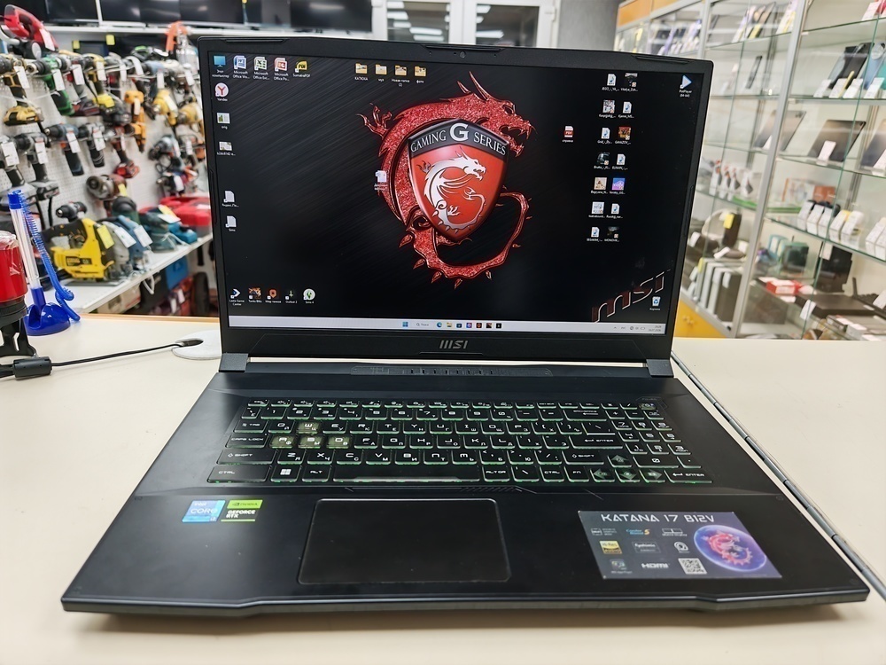 Ноутбук MSI Katana 17 B12V; Intel Core i7-12650H, GeForce RTX 4070, 32 Гб, 512 GB, Нет