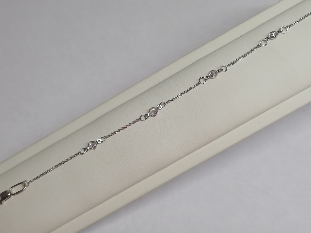 Б585 БРАСЛЕТ С КАМНЯМИ (Au 585)