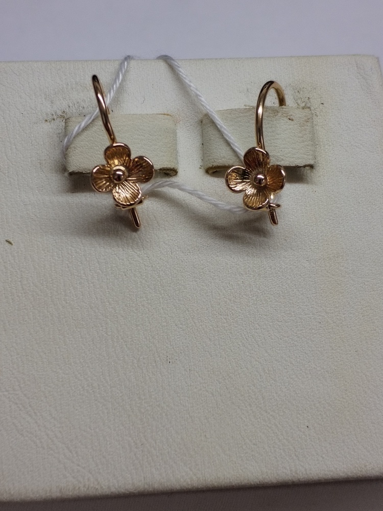 СБКМ583 СЕРЬГИ БЕЗ КАМНЯ (Au 583)