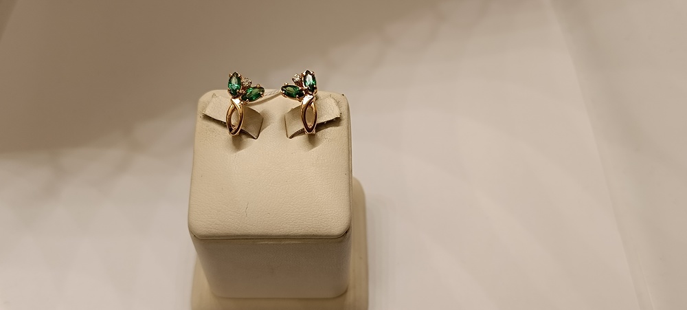 СЕРЬГИ С КАМНЯМИ (Au 585)