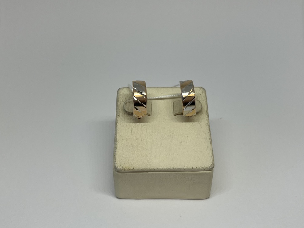 СБКМ585 СЕРЬГИ БЕЗ КАМНЯ (Au 585)