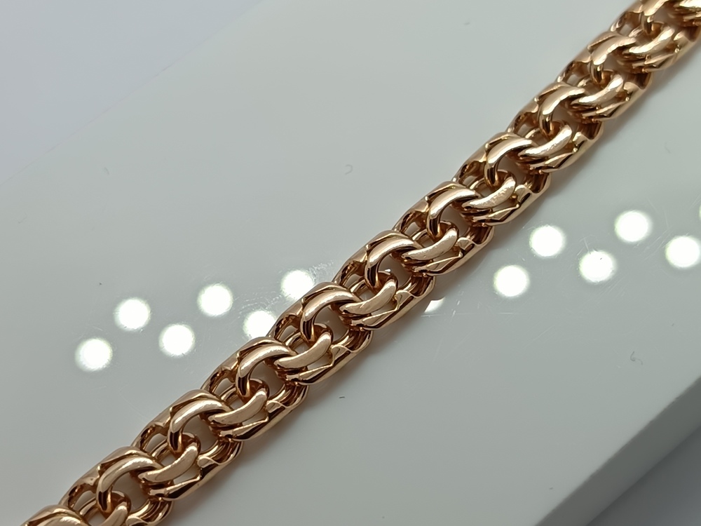 БЛБ585 БРАСЛЕТ ПОЛНОВЕСНЫЙ Бисмарк (Au 585)