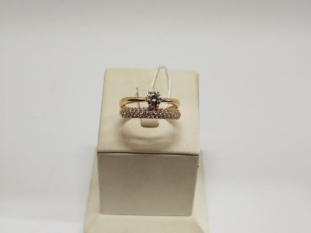 КОЛКМИ585 КОЛЬЦО С КАМНЯМИ (Au 585)