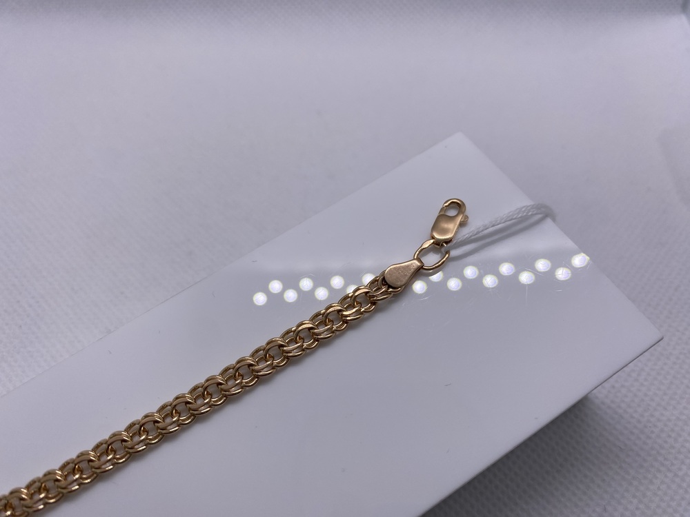 БЛБ585 БРАСЛЕТ ПОЛНОВЕСНЫЙ Бисмарк (Au 585)