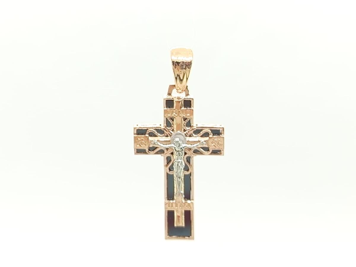 ПОДВЕСКА КРЕСТ с камнем (Au 585)