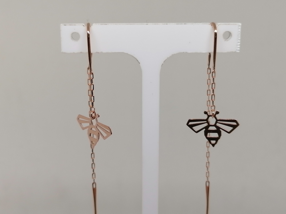 СЕРЬГИ ПРОДЕВКИ без камня (Au 585)