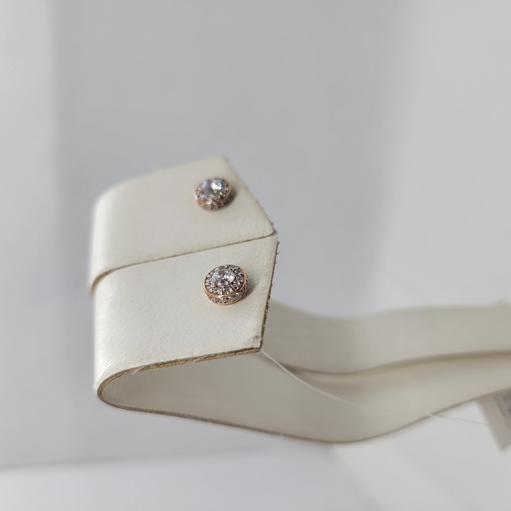 СЕРЬГИ ПУСЕТЫ с камнями (Au 585)