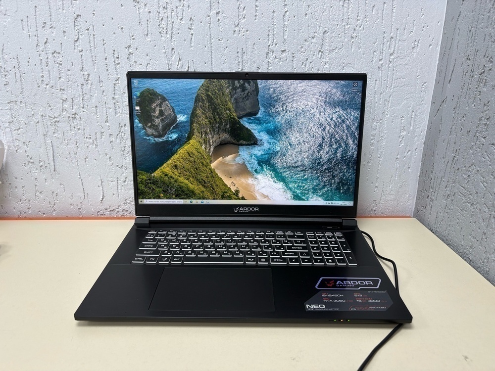 Ноутбук ARDOR Gaming G17-I5ND301; Core I5-12450H, GeForce RTX 3050, 16 Гб, 512 GB, Нет