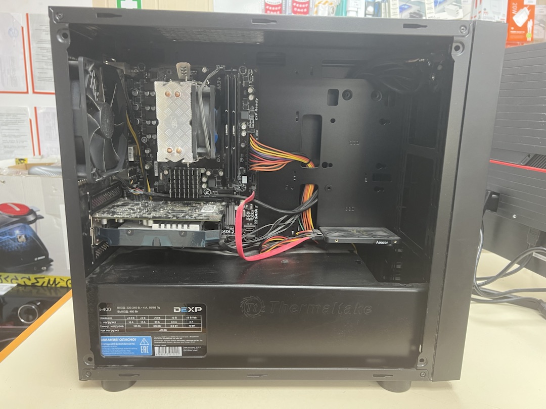 Системный блок Noname; FX-6300, GeForce GTX 1050 Ti, 16 Гб, 128 Гб, Нет