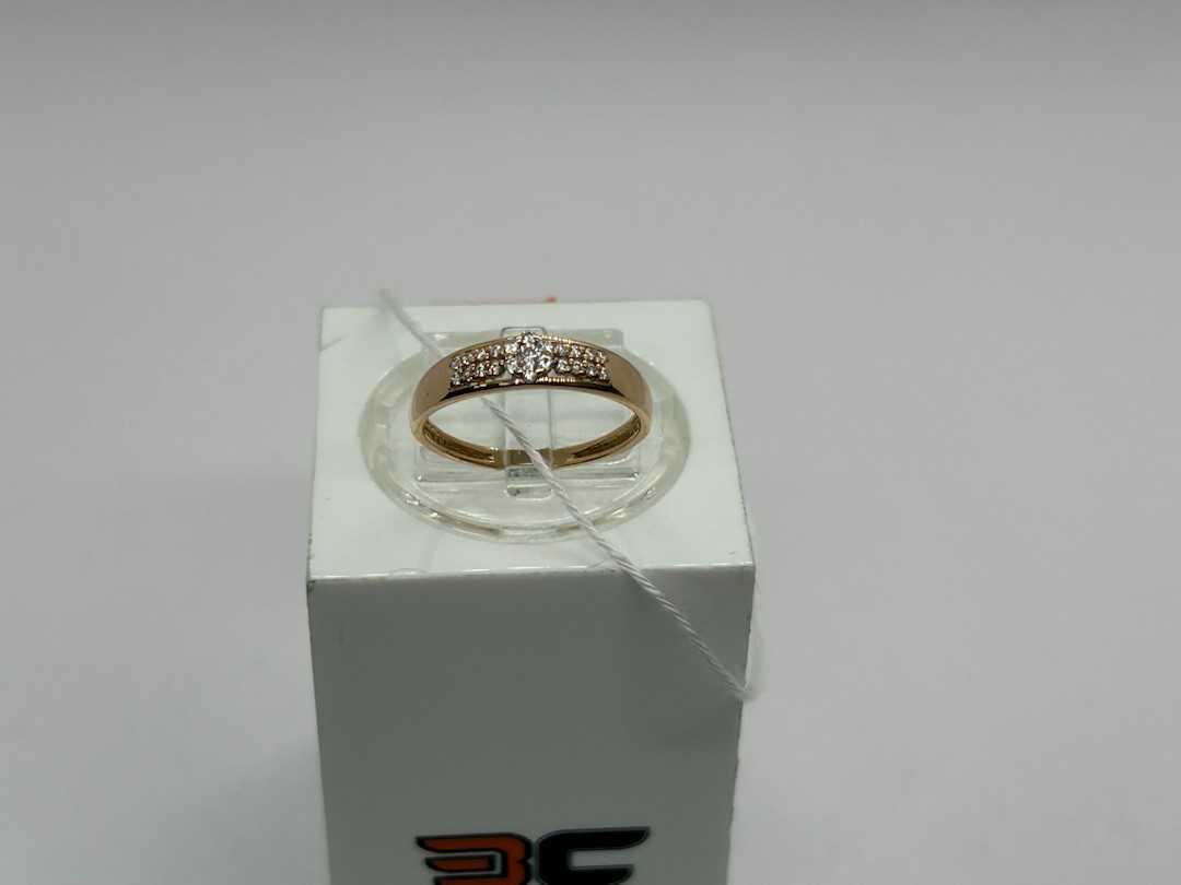 КОЛЬЦО С КАМНЯМИ (Au 585)