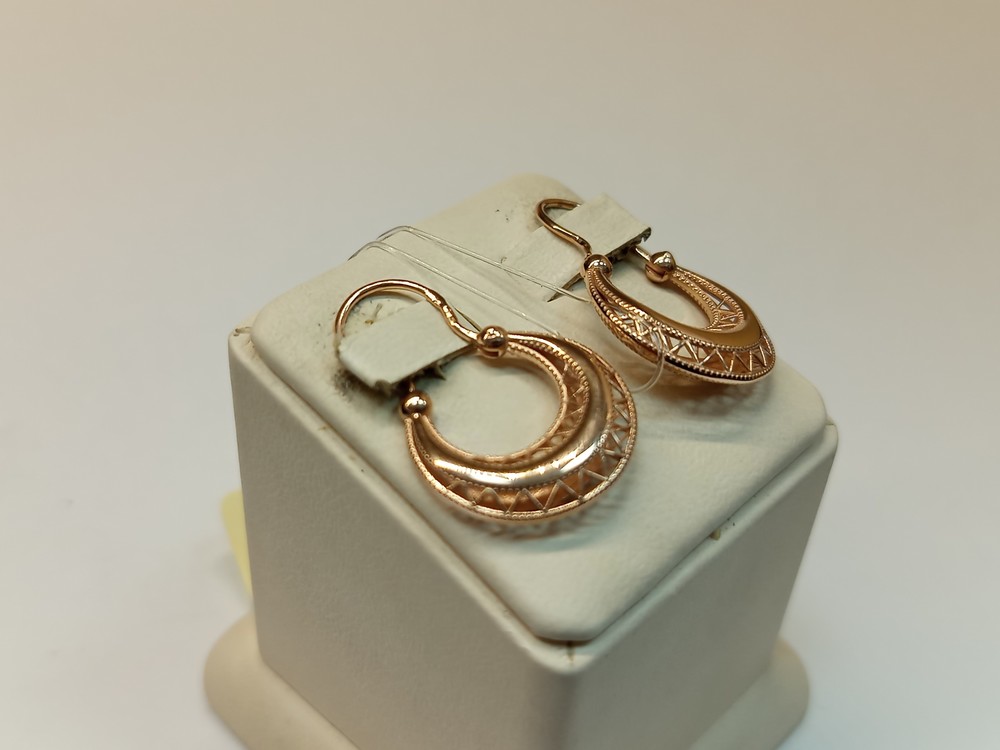 СЕРЬГИ БЕЗ КАМНЯ (Au 585) СЕРЬГИ БЕЗ КАМНЯ (Au 585)