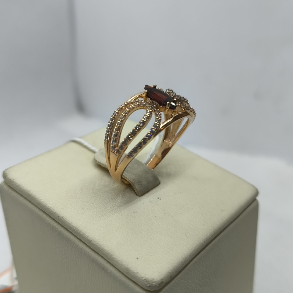 КОЛЬЦО С КАМНЯМИ (Au 585)