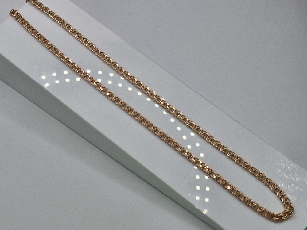 ЦЕПЬ ПУСТОТЕЛАЯ Бисмарк (Au 585)