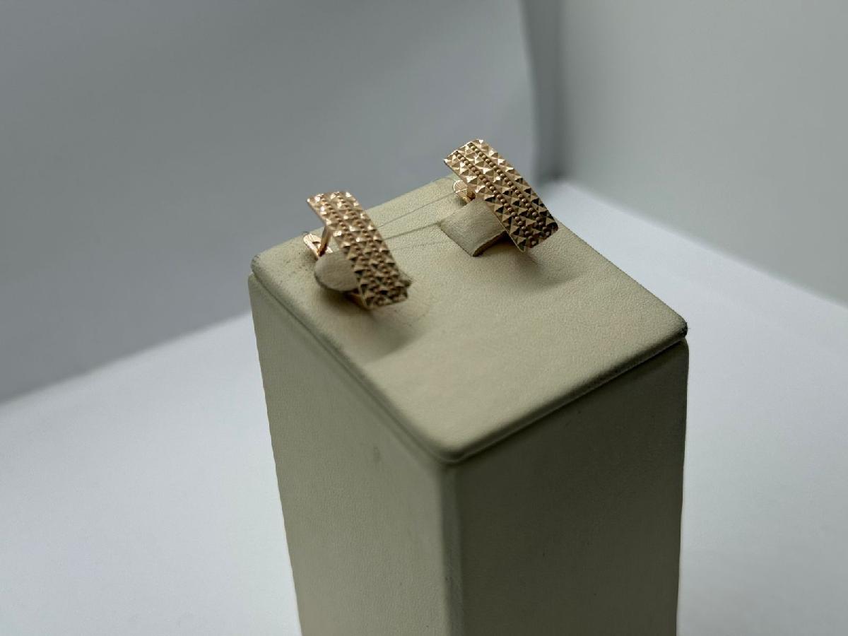 СЕРЬГИ БЕЗ КАМНЯ (Au 585)