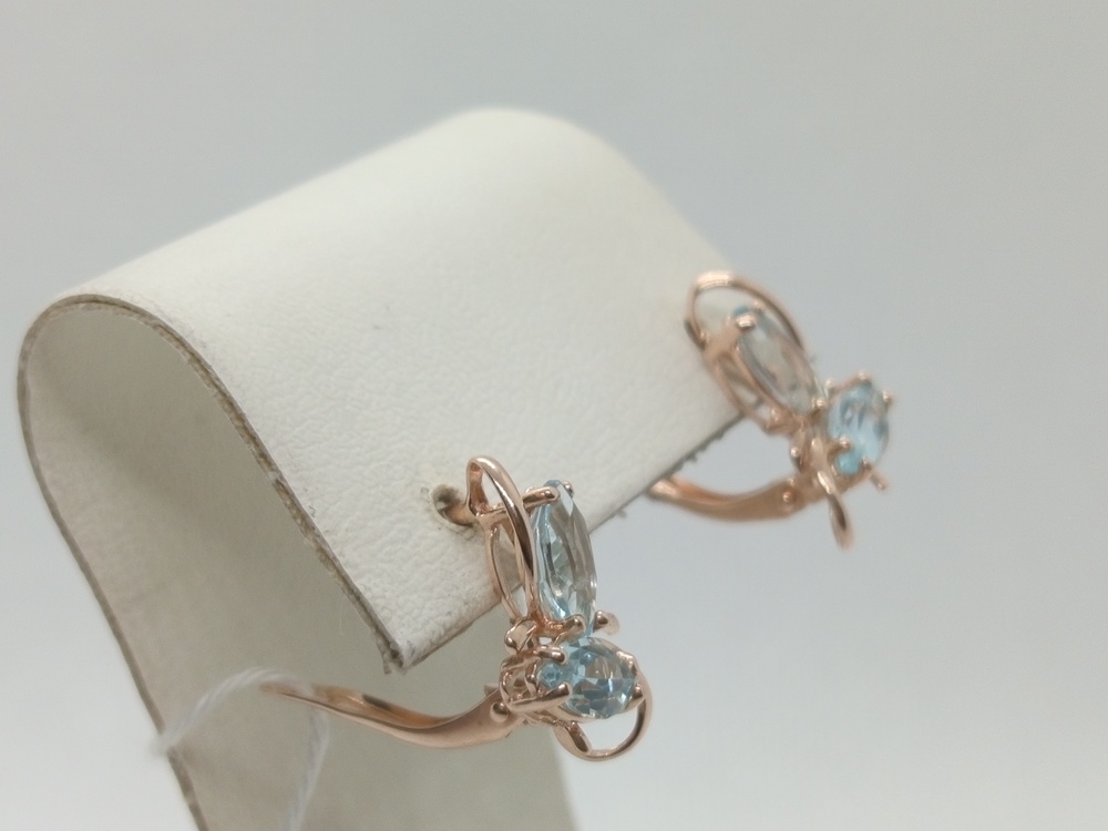 СЕРЬГИ С КАМНЯМИ (Au 585)