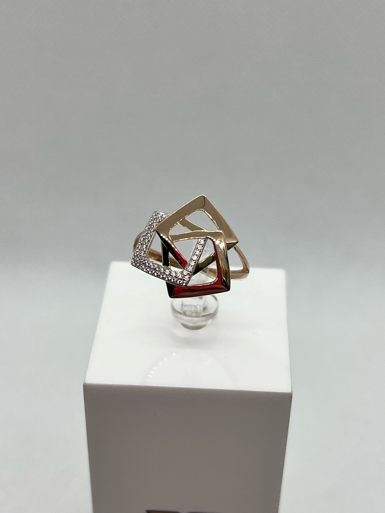 КОЛЬЦО С КАМНЯМИ (Au 585)