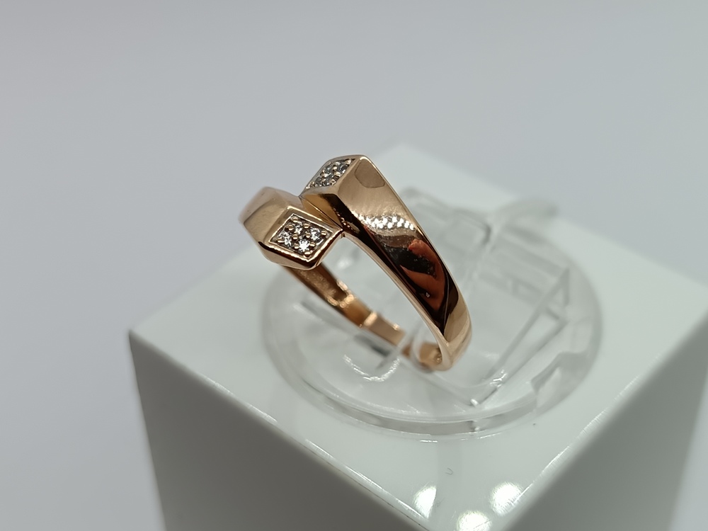 КОЛКМИ585 КОЛЬЦО С КАМНЯМИ (Au 585)