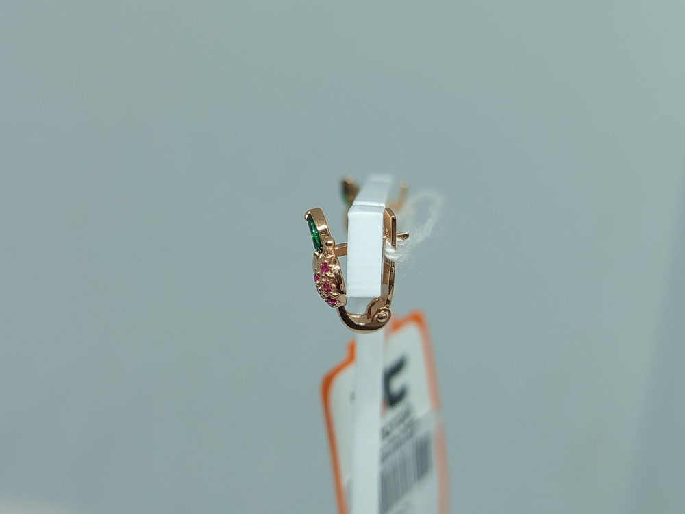 СКМИ585 СЕРЬГИ С КАМНЯМИ (Au 585)