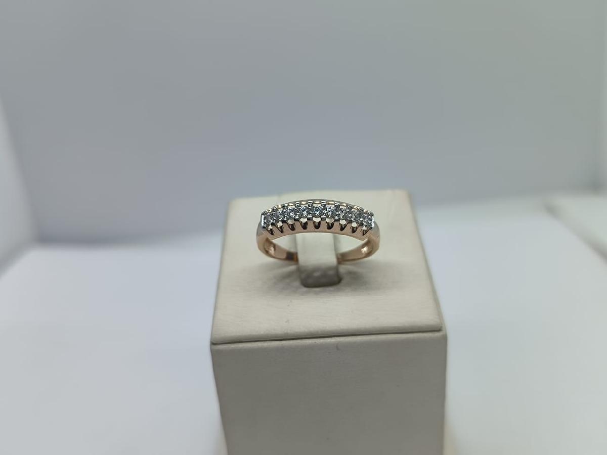 КОЛЬЦО С КАМНЯМИ (Au 585)