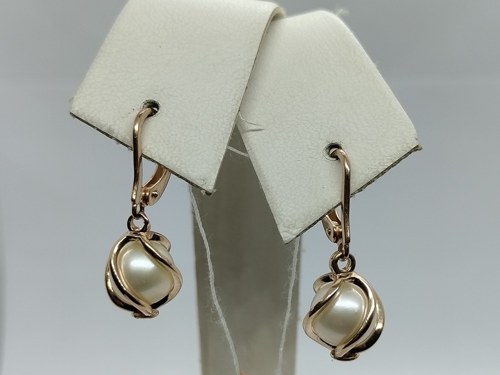 СЕРЬГИ С КАМНЕМ (Au 585)