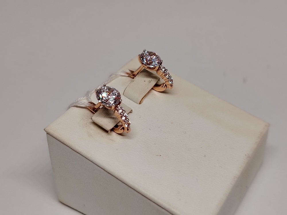 СКМИ585 СЕРЬГИ С КАМНЯМИ (Au 585)