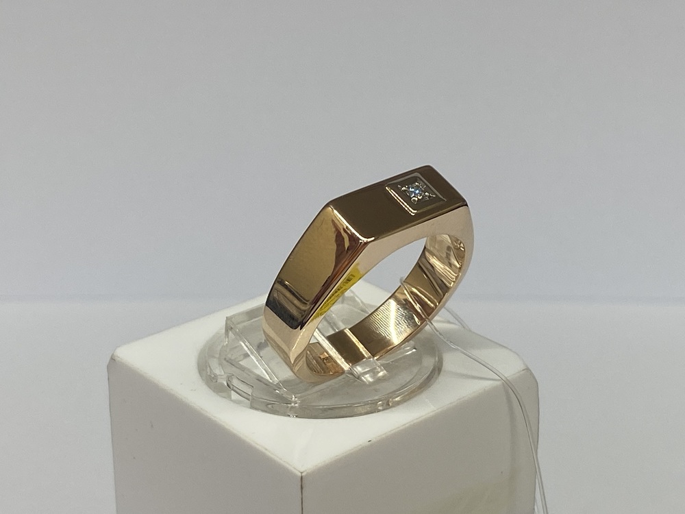 КОЛЬЦО ПЕЧАТКА с камнем (Au 585)