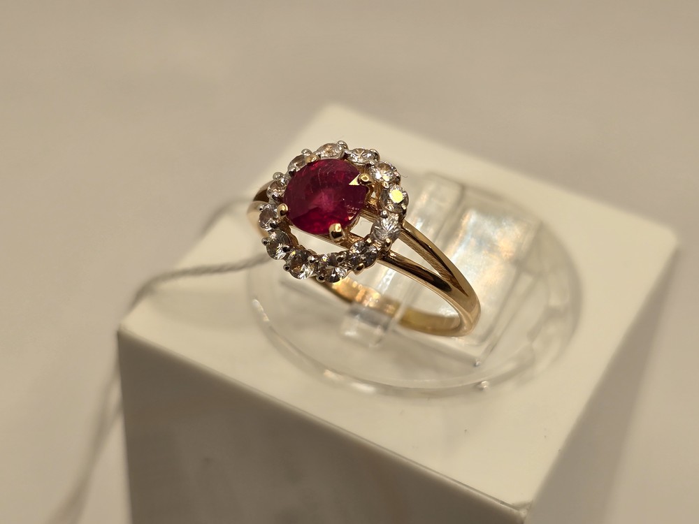 КОЛКМИ585 КОЛЬЦО С КАМНЯМИ (Au 585)