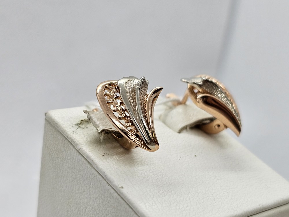 СЕРЬГИ БЕЗ КАМНЯ (Au 585)