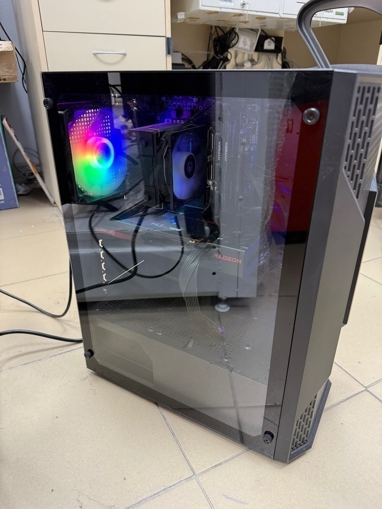 Системный блок Cougar; Core I3-12100F, Radeon RX 7600, 8 Гб, 256 Гб, Нет