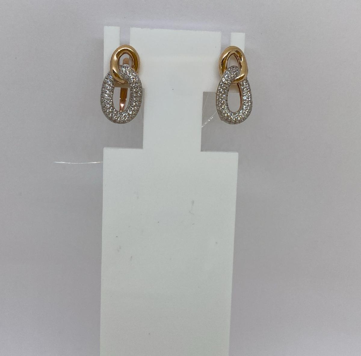 СЕРЬГИ С КАМНЯМИ (Au 585)