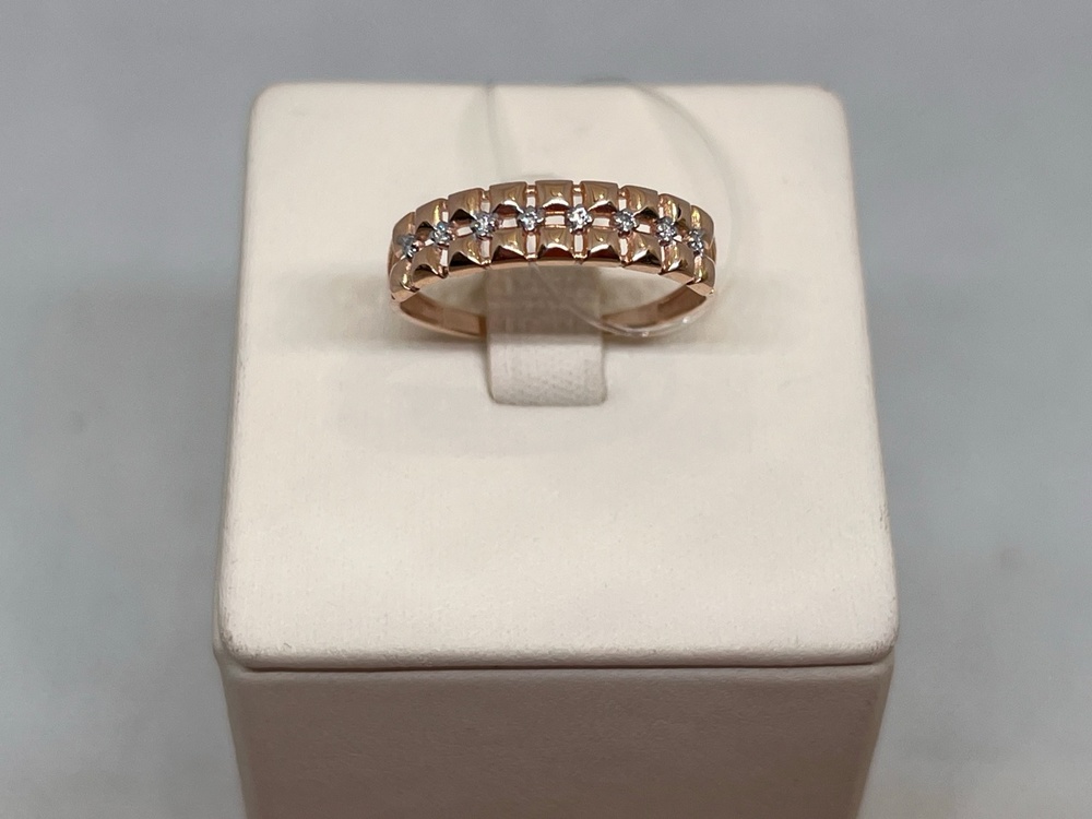 КОЛЬЦО С КАМНЯМИ (Au 585)