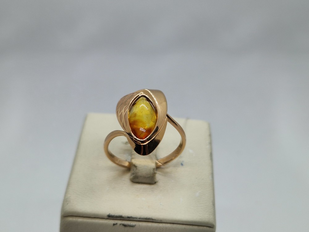 КОЛЬЦО ЯНТАРЬ (Au 585)