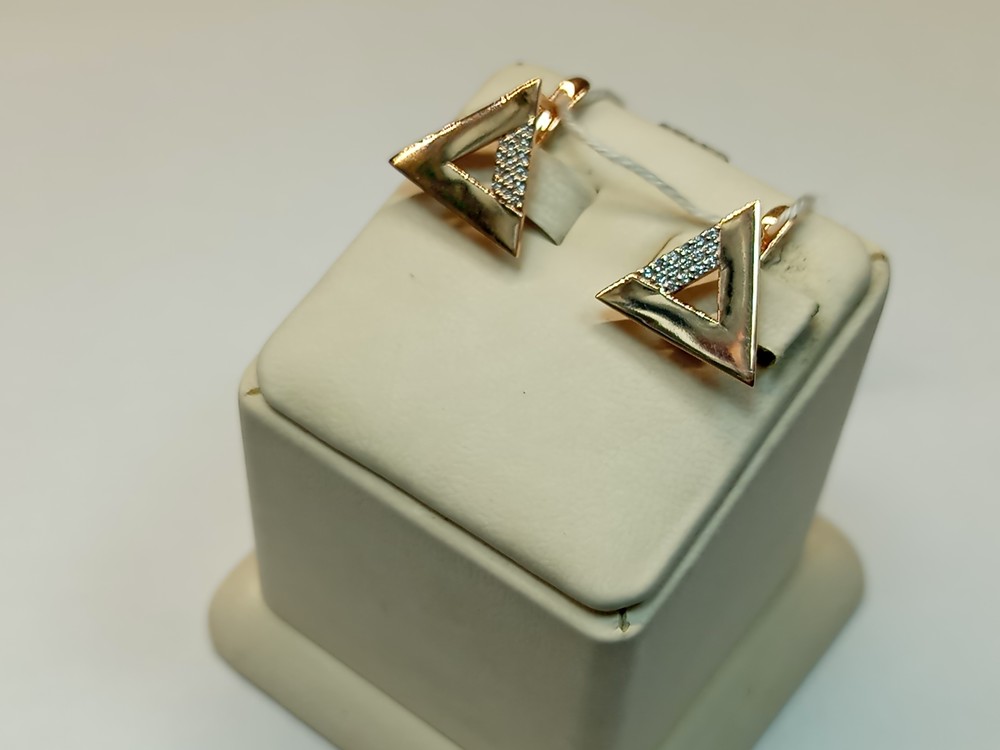 СКМИ585 СЕРЬГИ С КАМНЯМИ (Au 585)