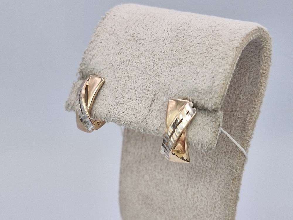 СБКМ585 СЕРЬГИ БЕЗ КАМНЯ (Au 585)