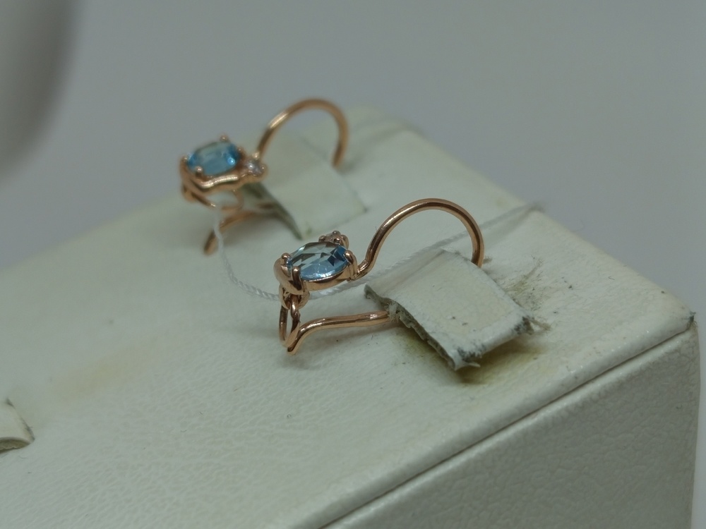 СЕРЬГИ С КАМНЯМИ (Au 585)