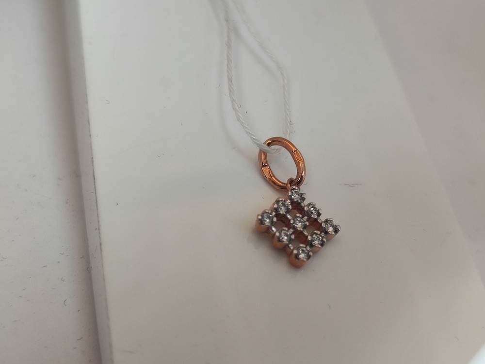 ПОДКМИ585 ПОДВЕСКА С КАМНЯМИ (Au 585)