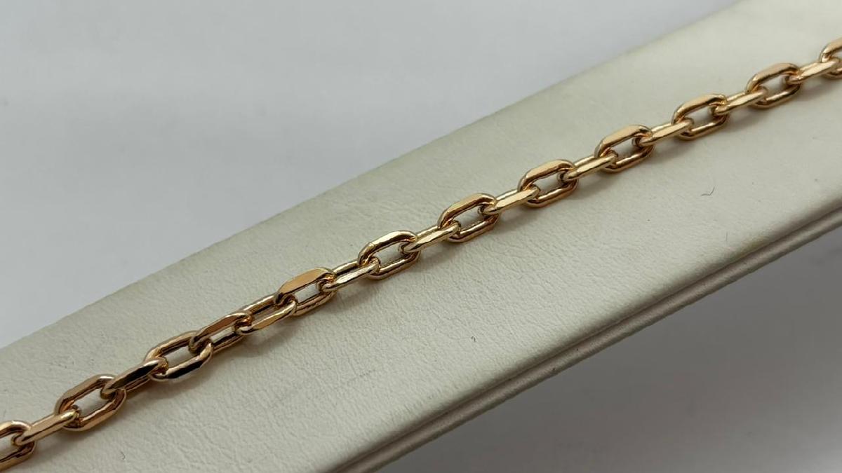 620712023 БРАСЛЕТ ПУСТОТЕЛЫЙ Якорное (Au 585)