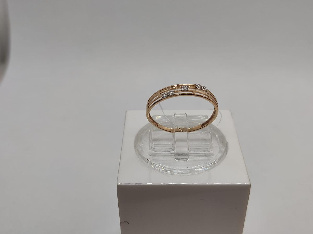 КОЛЬЦО С КАМНЯМИ (Au 585)