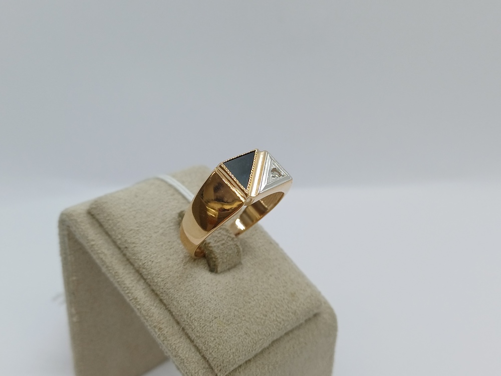 ПЕЧАТКА С КАМНЯМИ (Au 585)