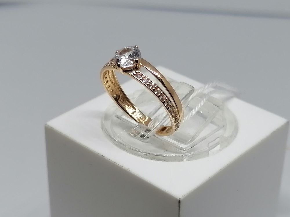 КОЛКМИ585 КОЛЬЦО С КАМНЯМИ (Au 585)