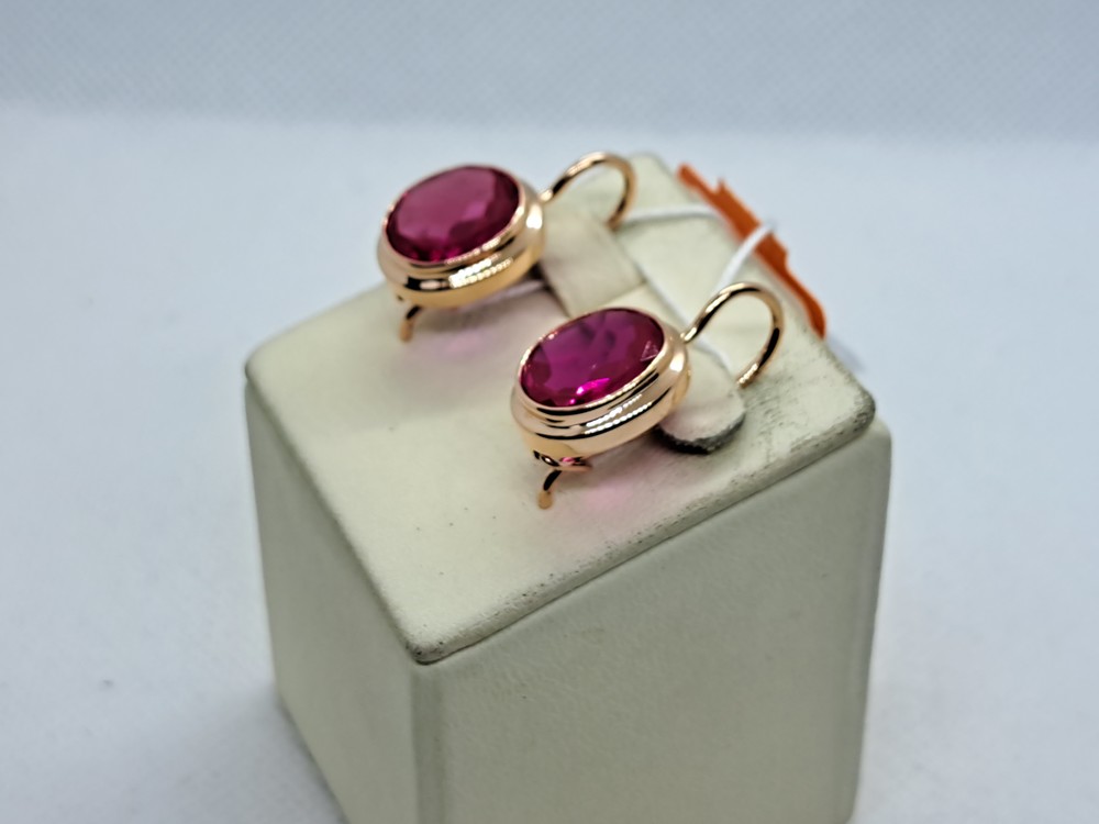 СЕРЬГИ С КАМНЕМ (Au 583)