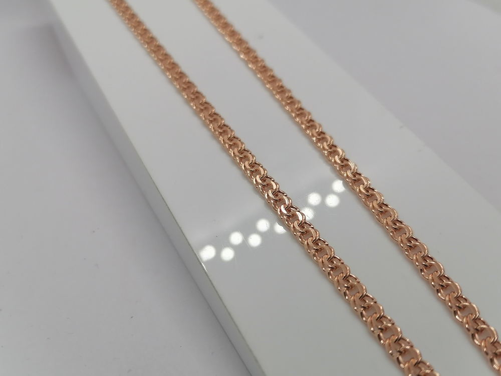 8060200П-50 ЦЕПЬ ПУСТОТЕЛАЯ Бисмарк (Au 585)
