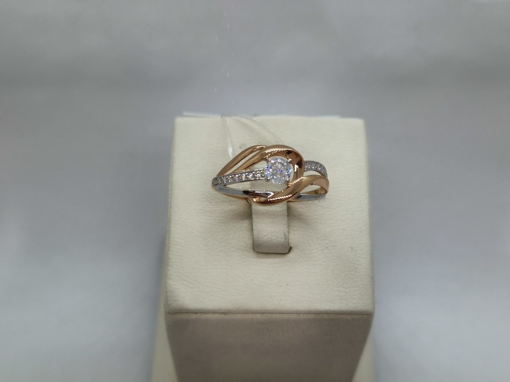 КОЛЬЦО С КАМНЯМИ (Au 585)