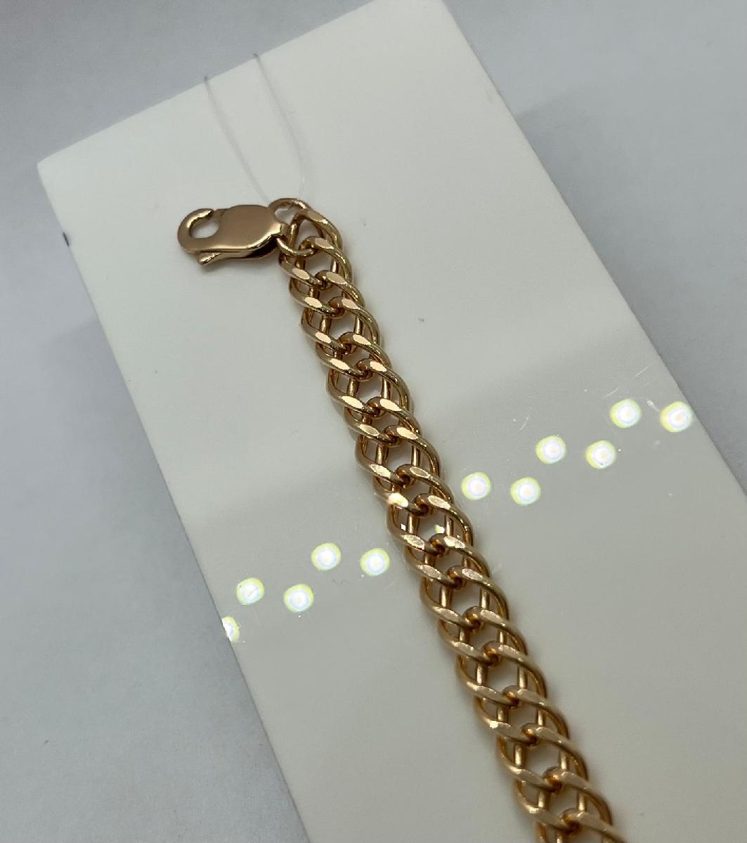 НБ 12-076ПГ БРАСЛЕТ ПУСТОТЕЛЫЙ (Au 585)