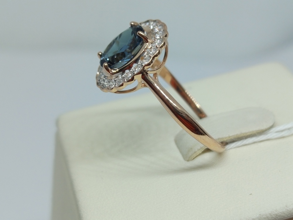 КОЛКМИ585 КОЛЬЦО С КАМНЯМИ (Au 585)