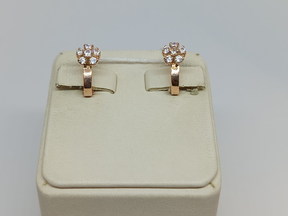 СКМИ585 СЕРЬГИ С КАМНЯМИ (Au 585)